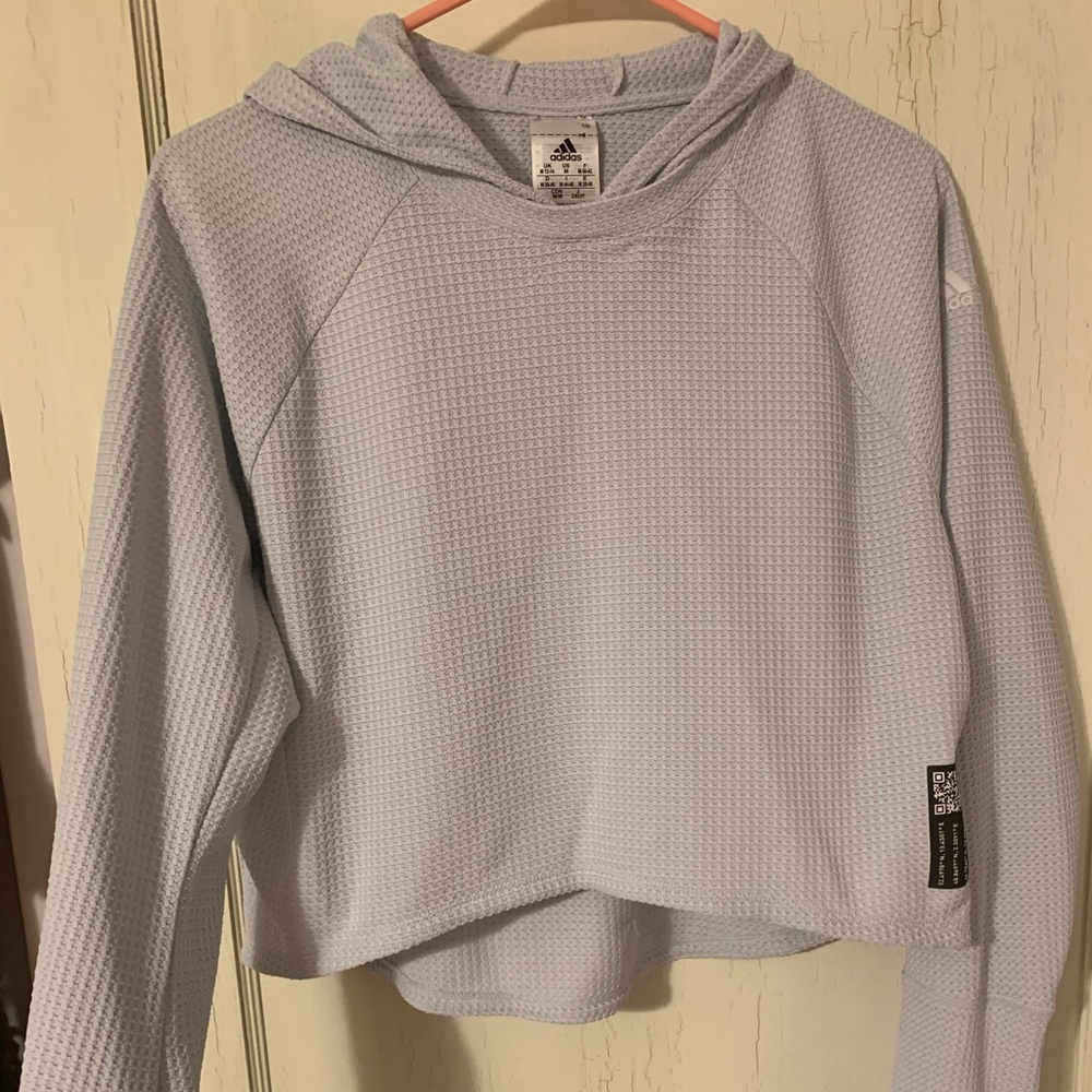 Adidas Light Blue Lightweight Hoodie